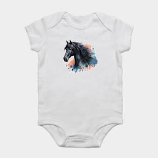 Friesian Horse Baby Bodysuit